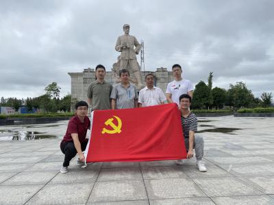 江西省产业技术研究院党支部赴赵博生烈士纪念馆开展“红色走读”主题党日活动